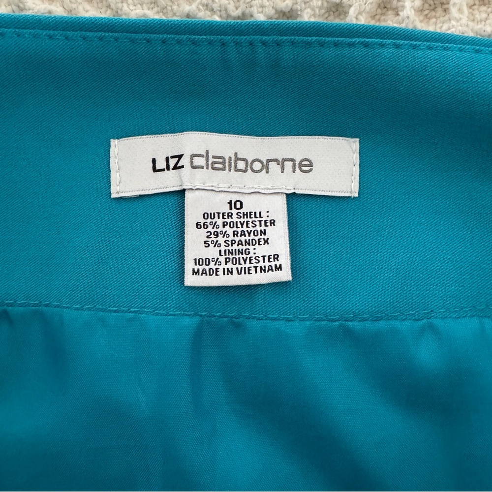 Liz Claiborne | Women’s Teal Pencil Skirt (Size 10) - Picture 3 of 6